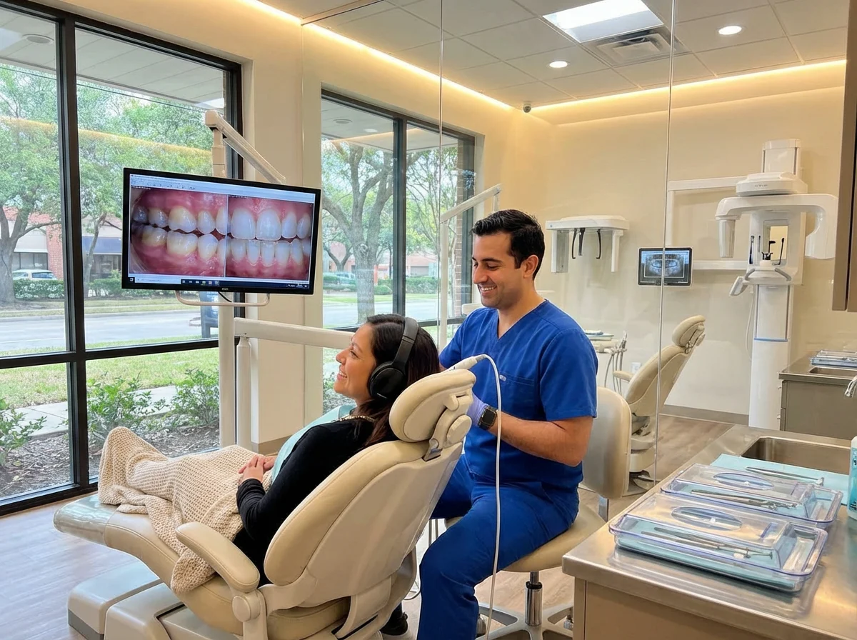 Modern dental technology for implants, crowns, and Invisalign in Houston