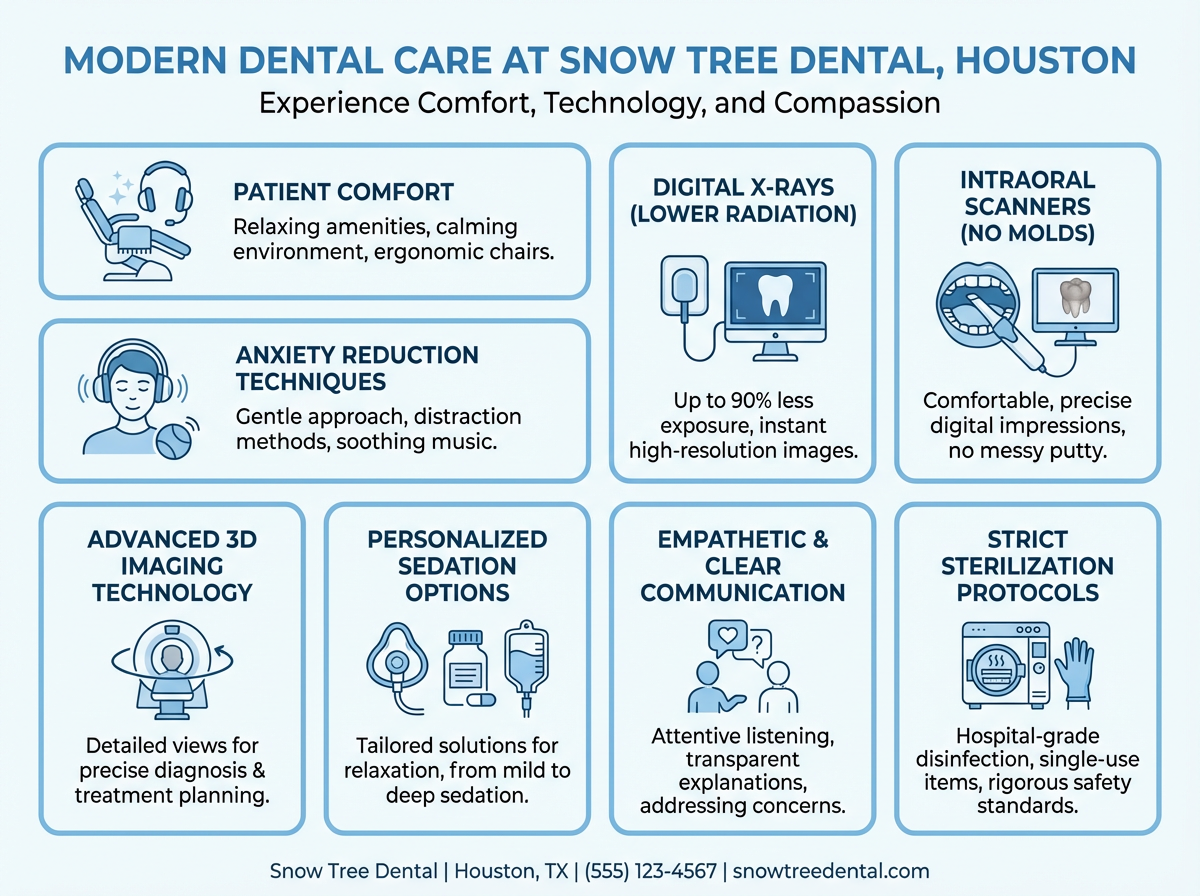 Modern dental clinic in Houston focused on patient comfort