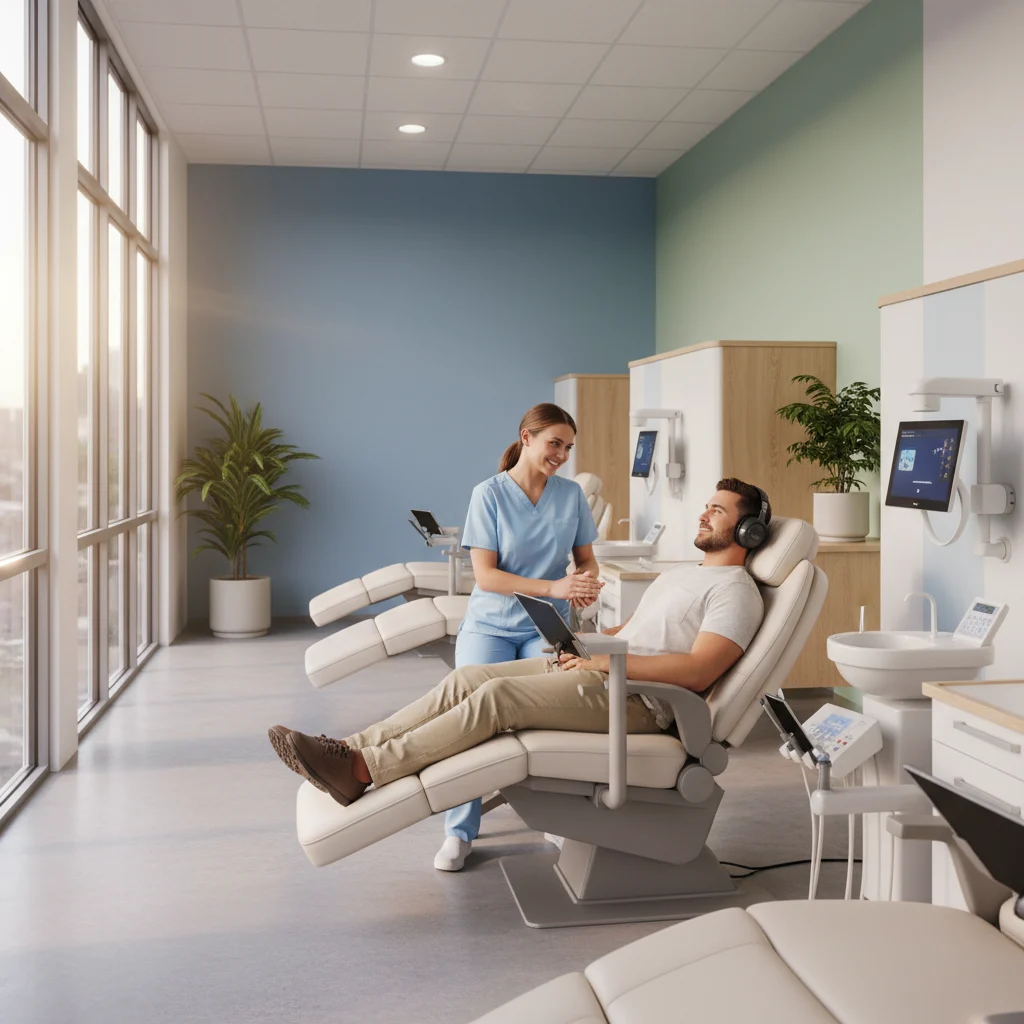Relaxed patient experiencing comfort-focused dental care at Snow Tree Dental