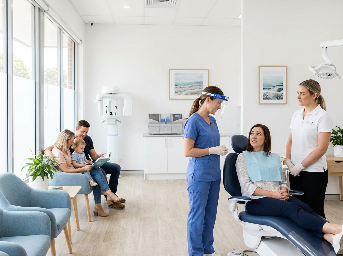 Modern dental technology like digital X-rays and same-day crowns at Snow Tree Dental