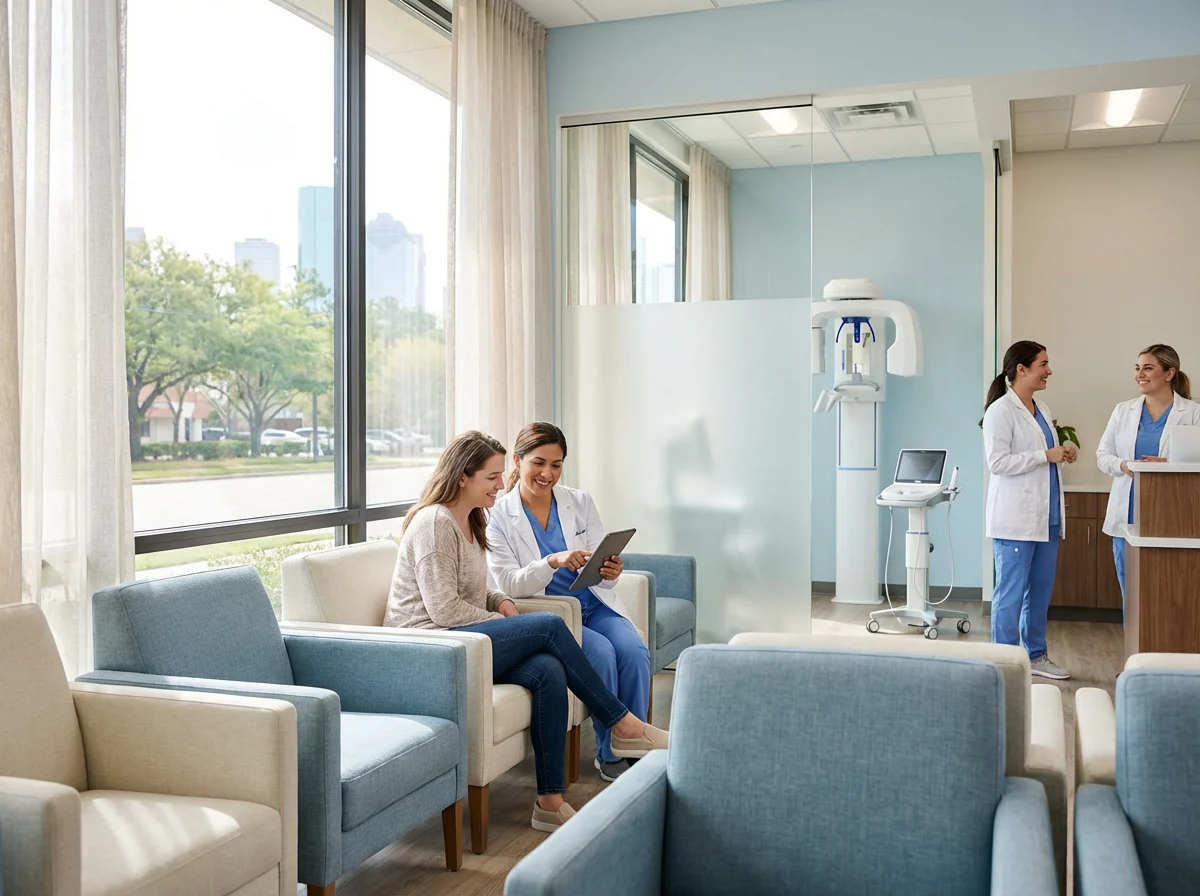 Friendly dental team in Houston providing personalized patient care