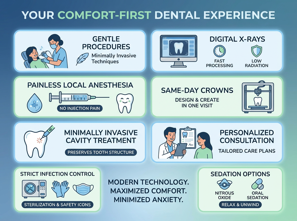 Comfort-focused dental care experience at Snow Tree Dental in Houston