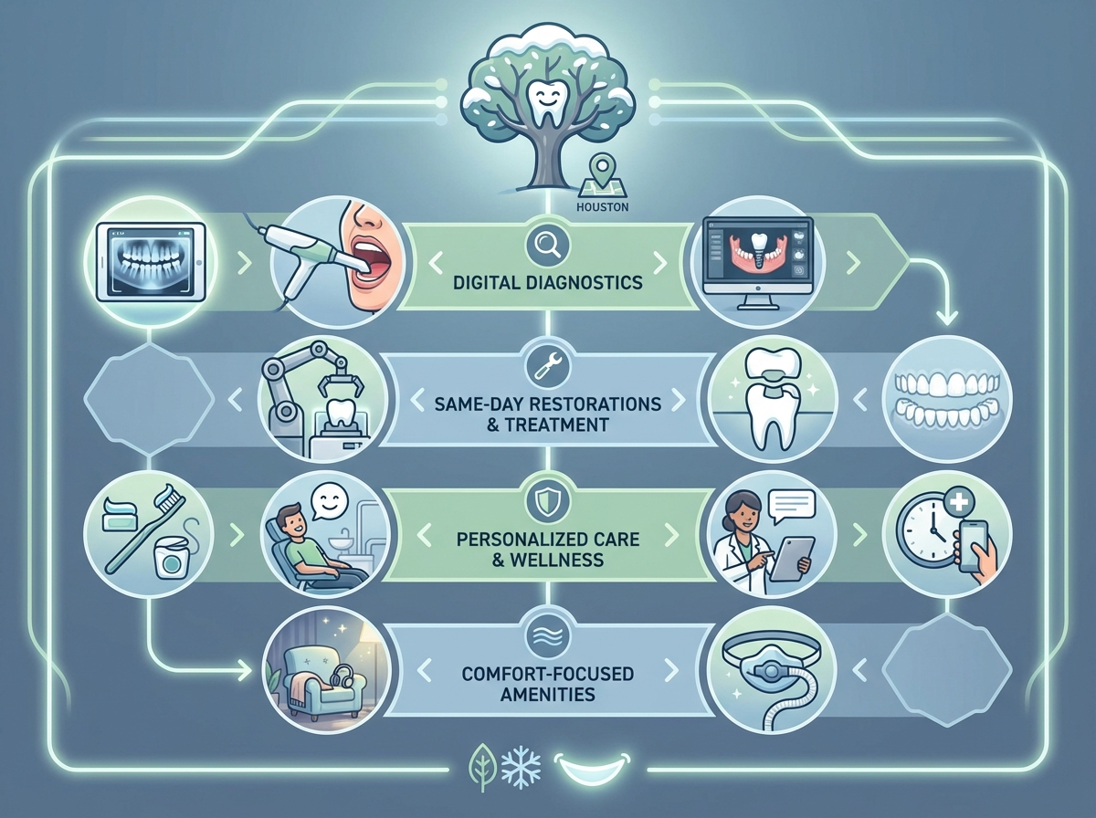 Modern dental technology at Snow Tree Dental in Houston
