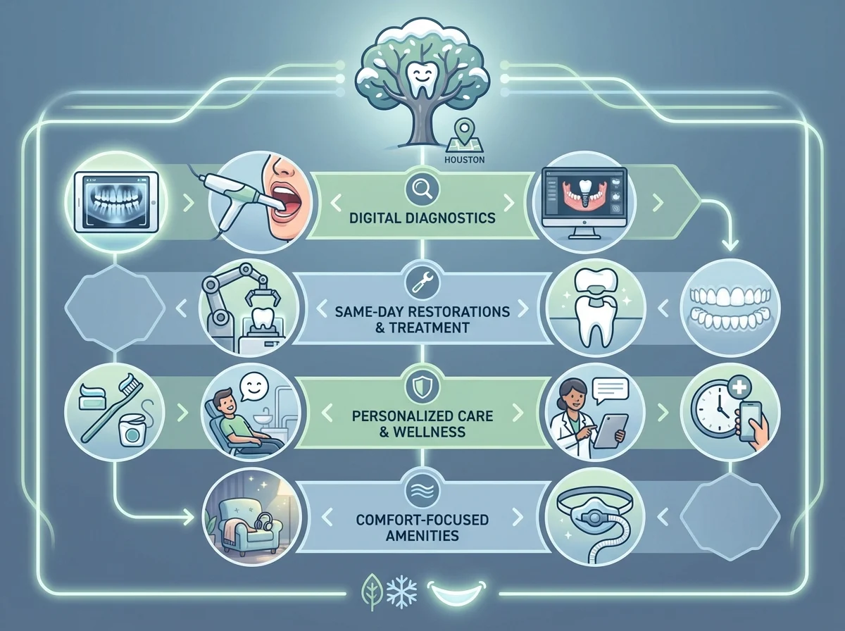 Modern dental technology at Snow Tree Dental in Houston