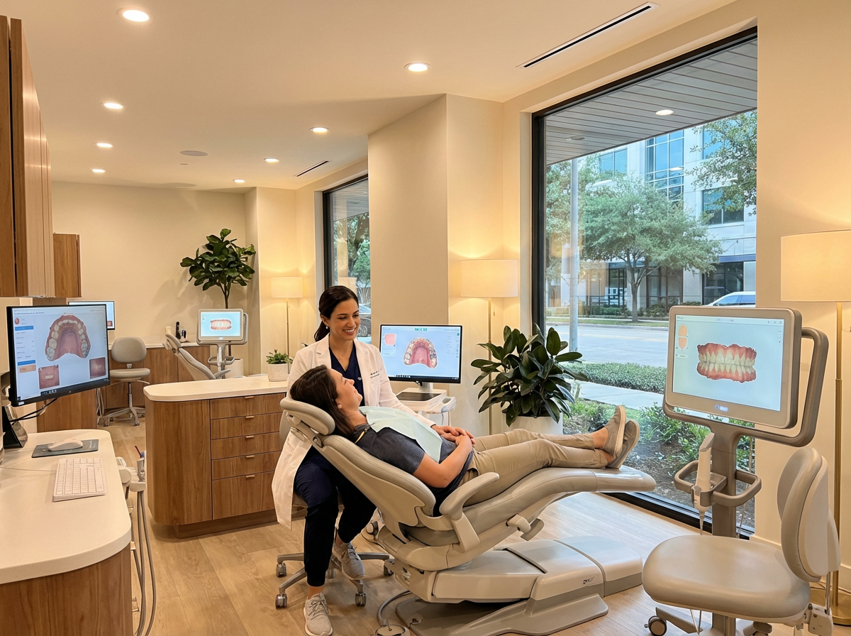 Advanced dental technology like digital imaging and intraoral scanners
