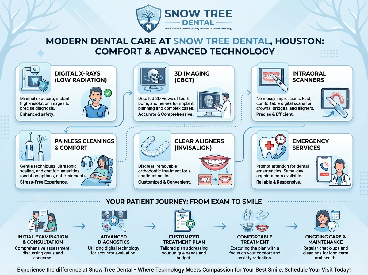 Comfort-focused dental clinic environment in Houston