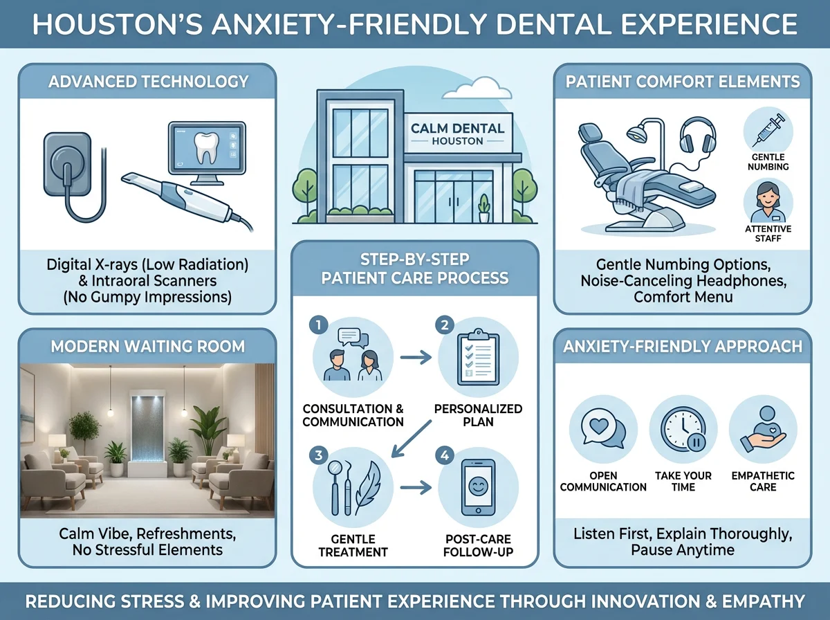 Modern dental technology and calm environment at a Houston dentist