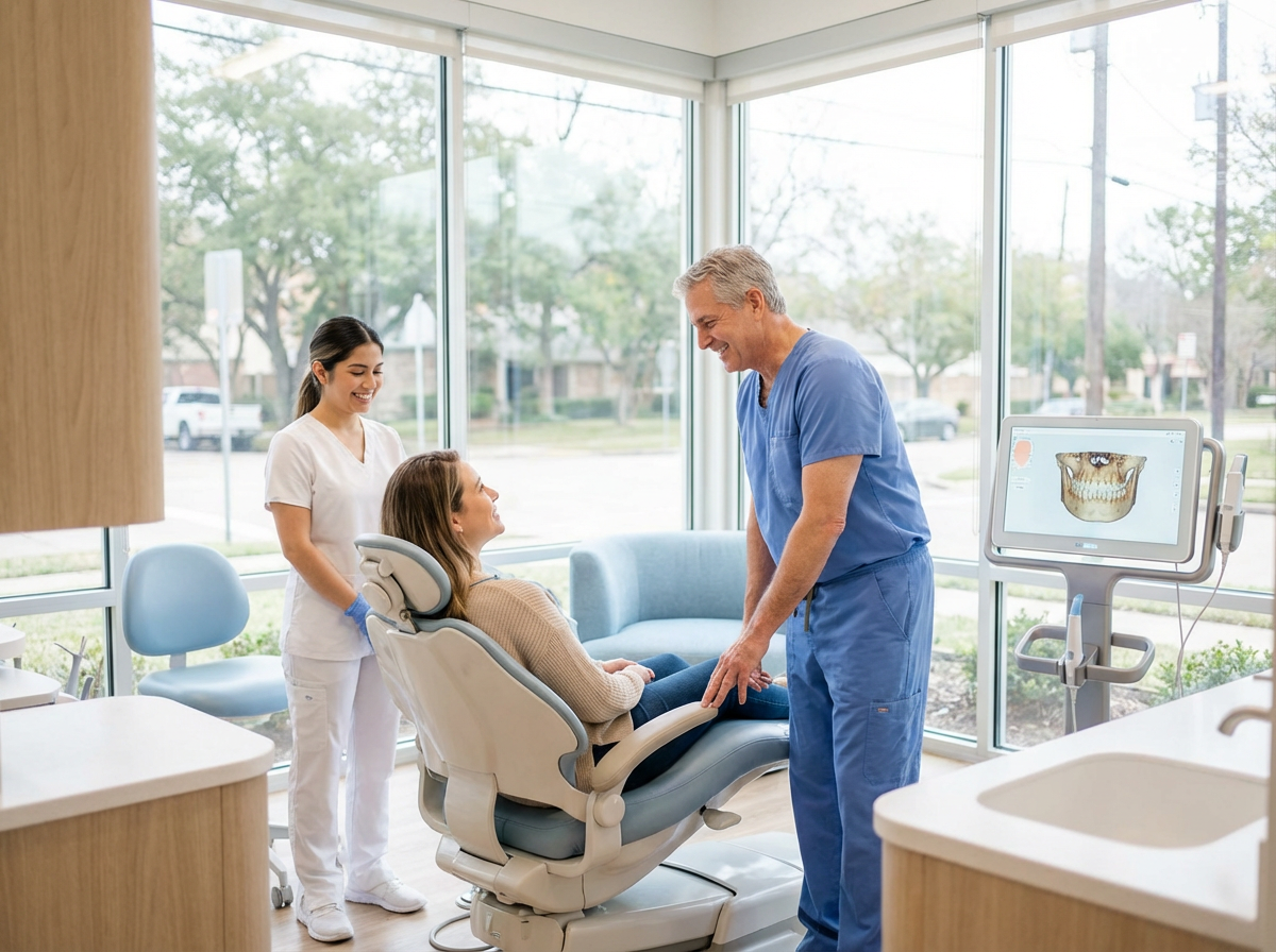 Dentist in Houston using advanced technology for personalized treatment
