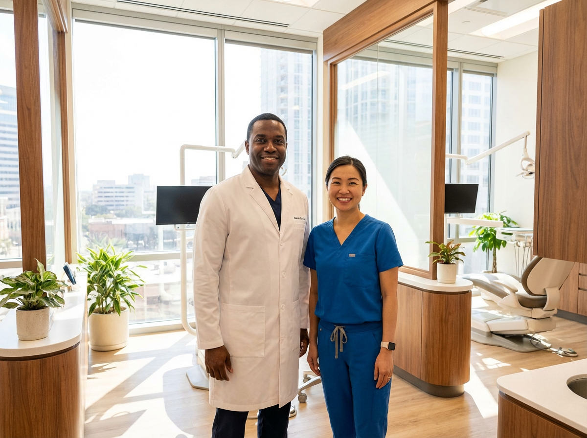 Advanced dental technology used for crowns and implants in Houston