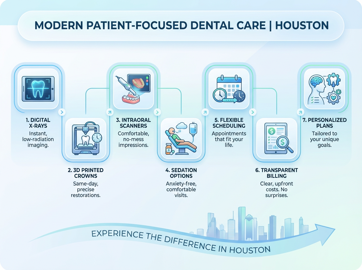 Modern dental clinic in Houston focused on efficient patient care
