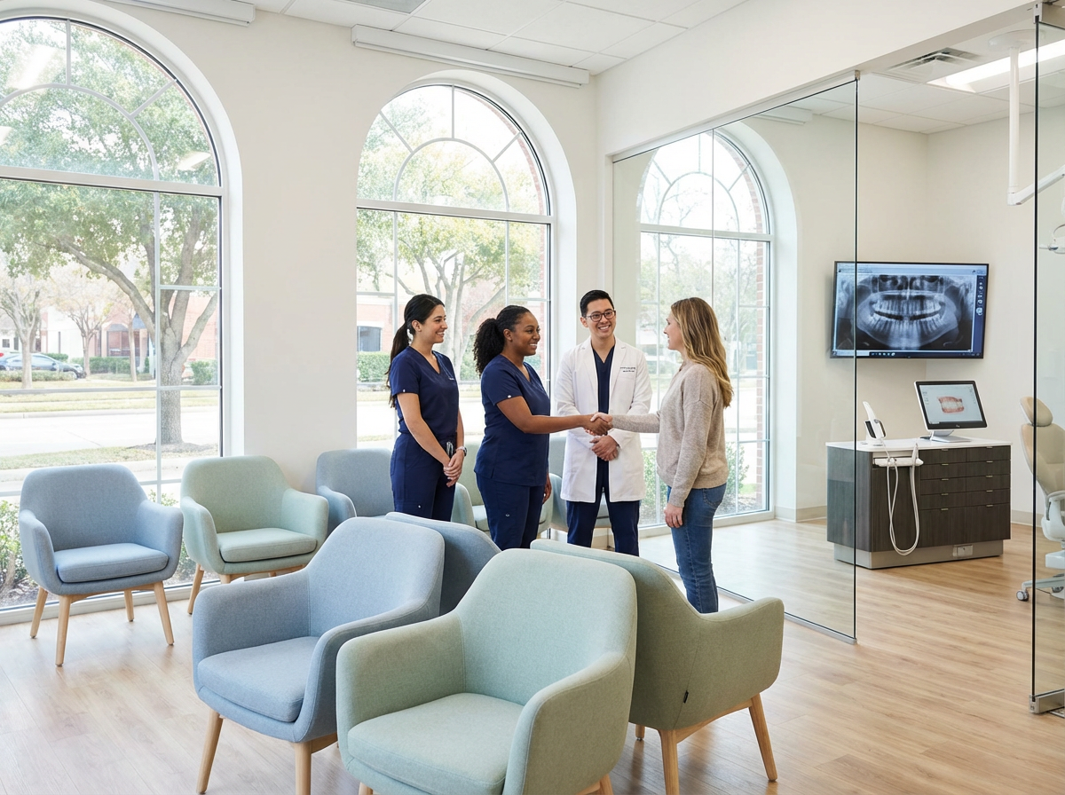 Dental clinic in Houston using digital X-rays and modern scanners