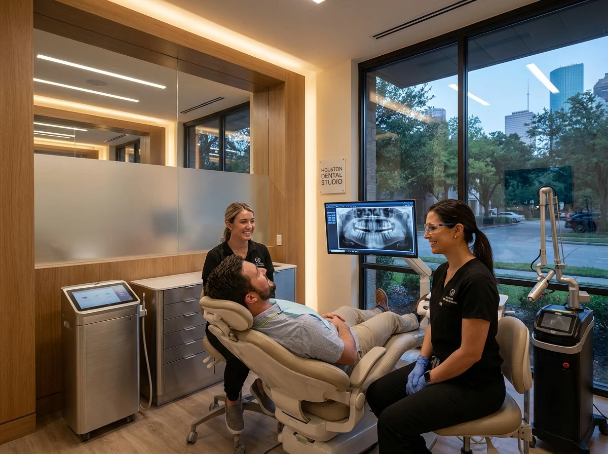 Advanced dental technology including digital x-rays and same-day crowns