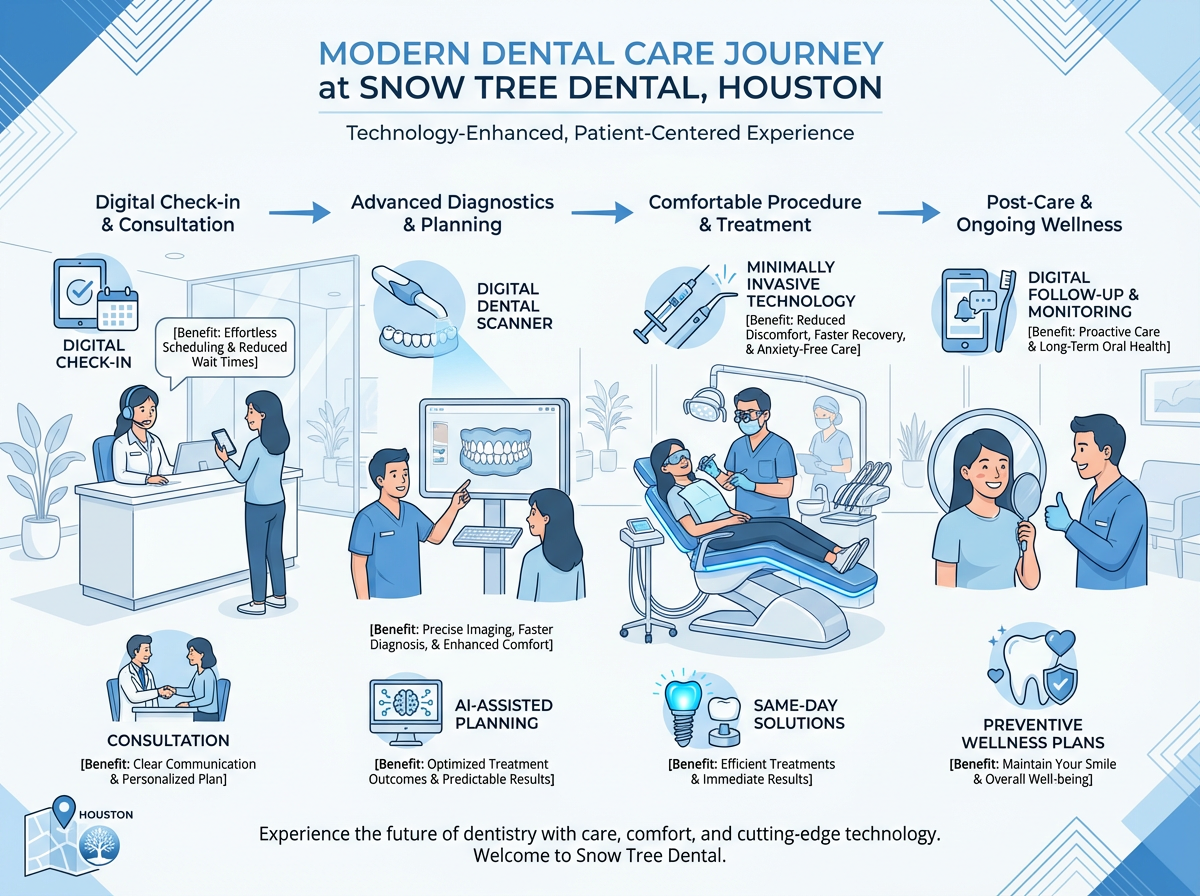 Modern and comfortable dental clinic environment in Houston