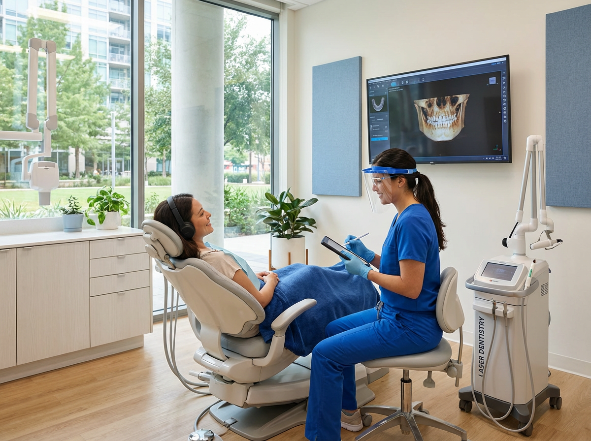 Houston dental team using advanced technology and personalized treatment plans