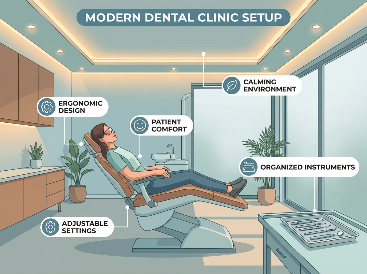Patient visiting a modern dentist in Houston focused on comfort and care