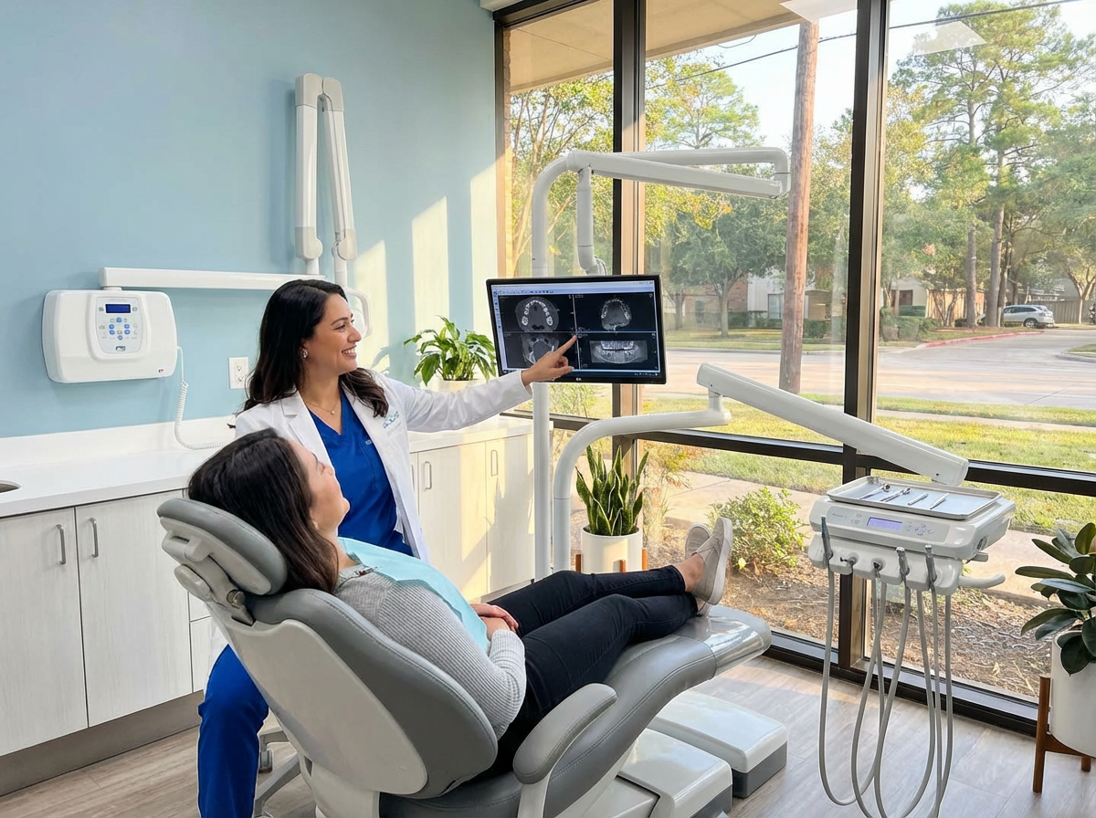 Advanced dental technology such as digital x-rays and intraoral cameras