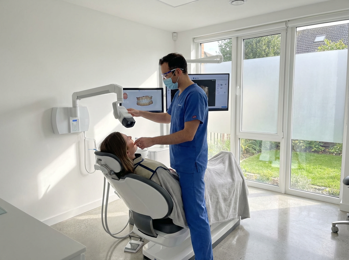 Digital X-rays and advanced dental technology used in a Houston dental clinic